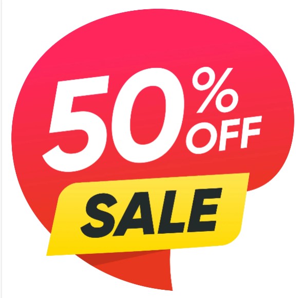 50% Off Sale